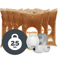 25 kg kanel + udstyr