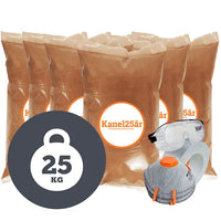 25 kg kanel + udstyr
